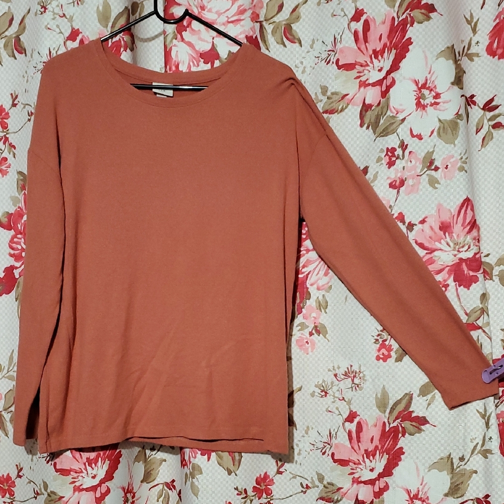 a new day Women's Terracotta Long Sleeve Tee